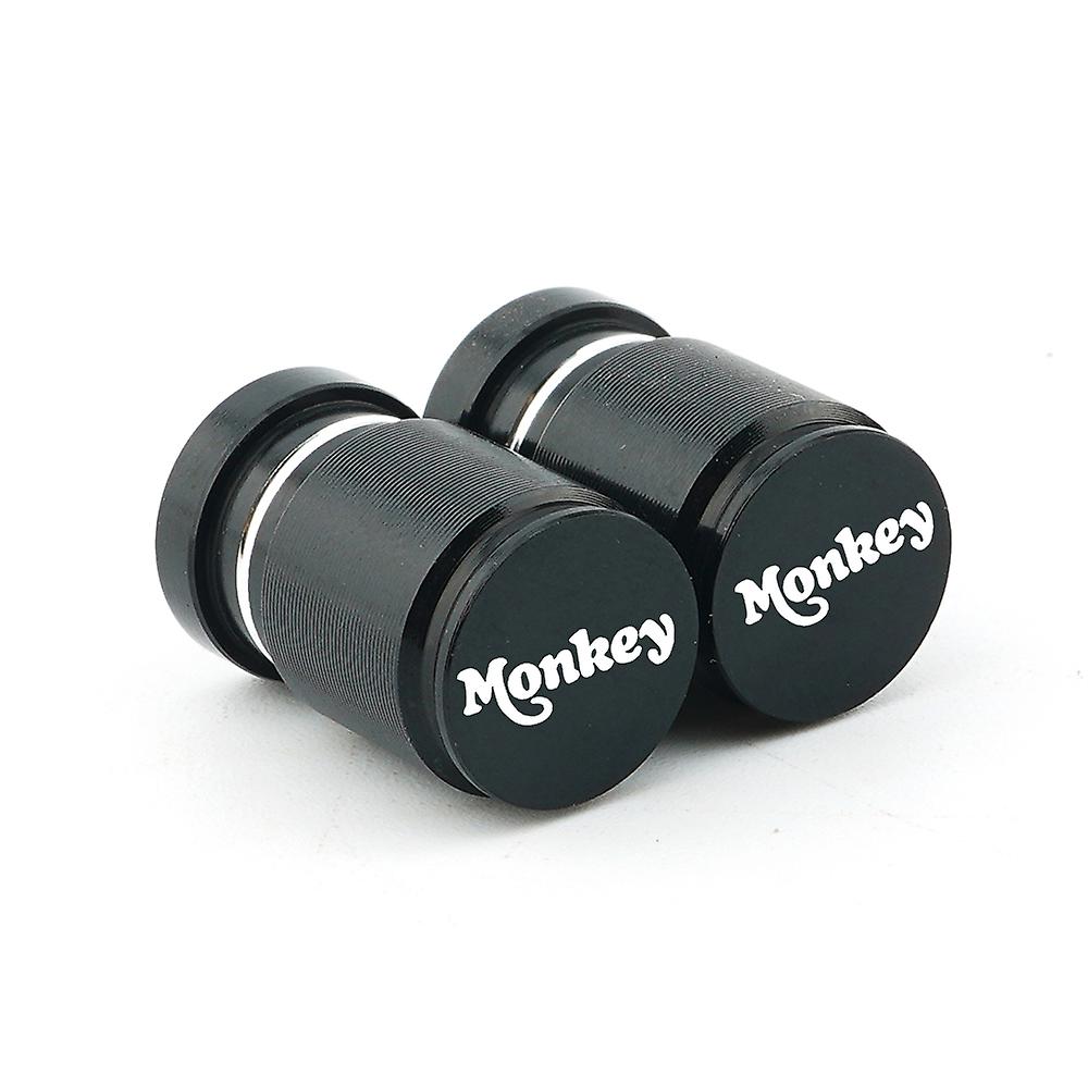 Logo Monkey Motorcycle Aluminum Accessorie Wheel Tire Valve Stem Caps Cnc Airtight Cover For Honda Z125 Z 125 Z-125 All Years