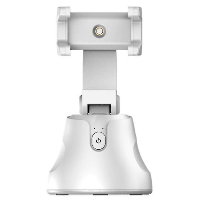 ホワイトオートフェイストラッキングスマートシューティング電話カメラホルダー360回転スタンドAz17757