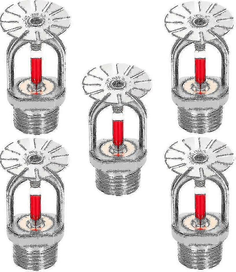 5pc Fire Sprinkler Head 3/4 polegadas Pendent Tipo 155 Water Spray Down 68 Cabeças de aspersão de latão 3/4" Npt-hhny