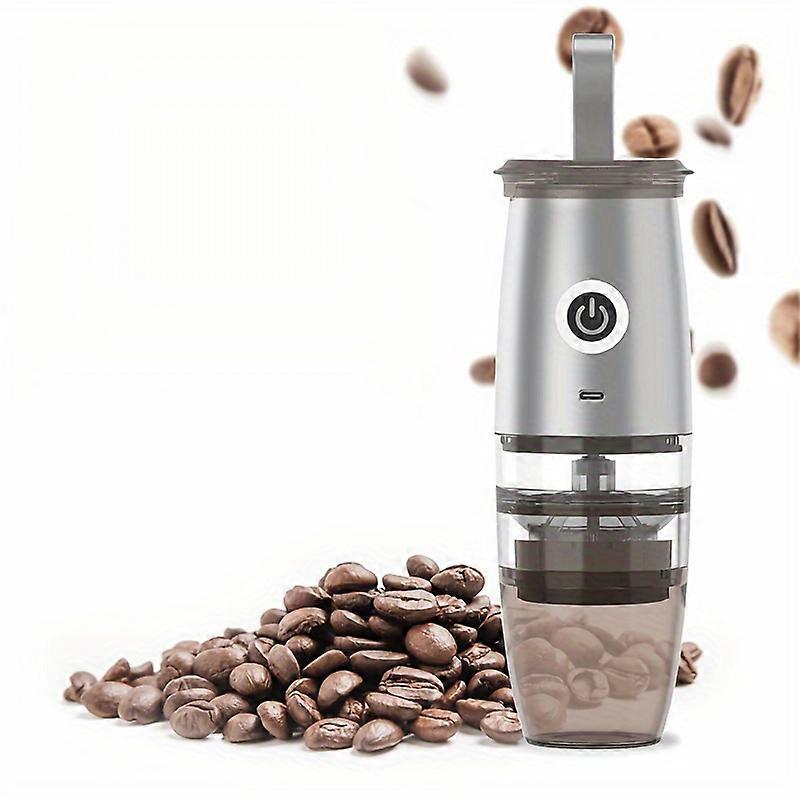 Electric Coffee Grinders 5 Adjustable Settings ABS Stainless Steel Material Coffee Mill Portable Coffee Bean Grinders USB Port, Fit For RV Traveling