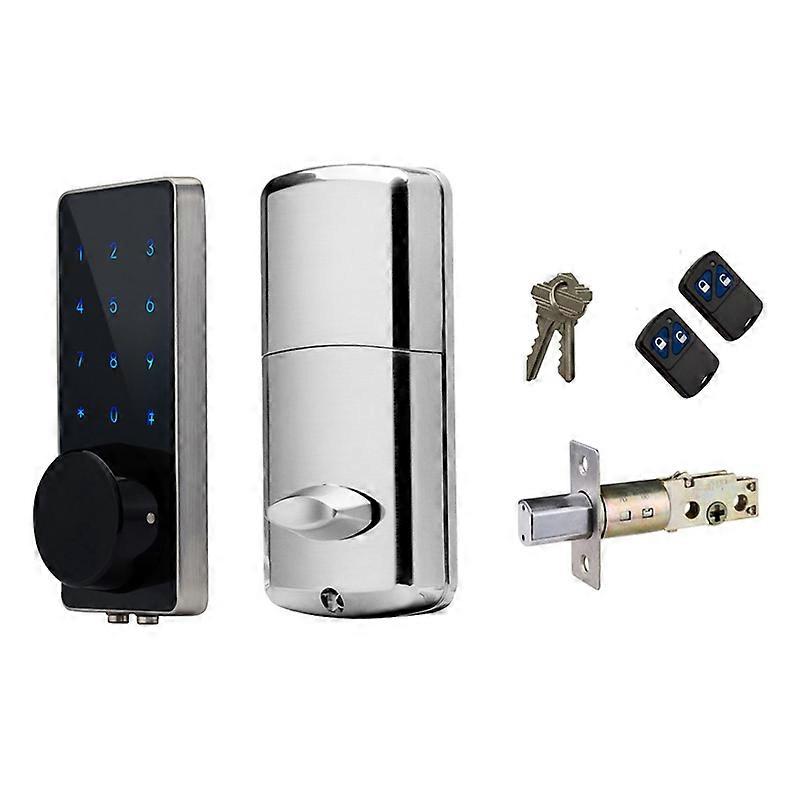 Electronic Door Lock Digital Smart Door Lock Small Code Password Keypad Safe Deadbolt Door Lock With 2 Remotes Control And Keys