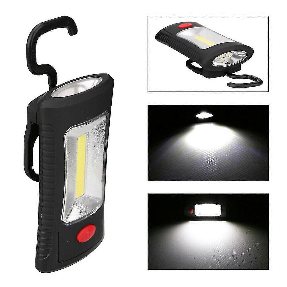 Cob Led Work Light Magnetic Folding Hook Hanging Lamp Flashlight Emergency Torch