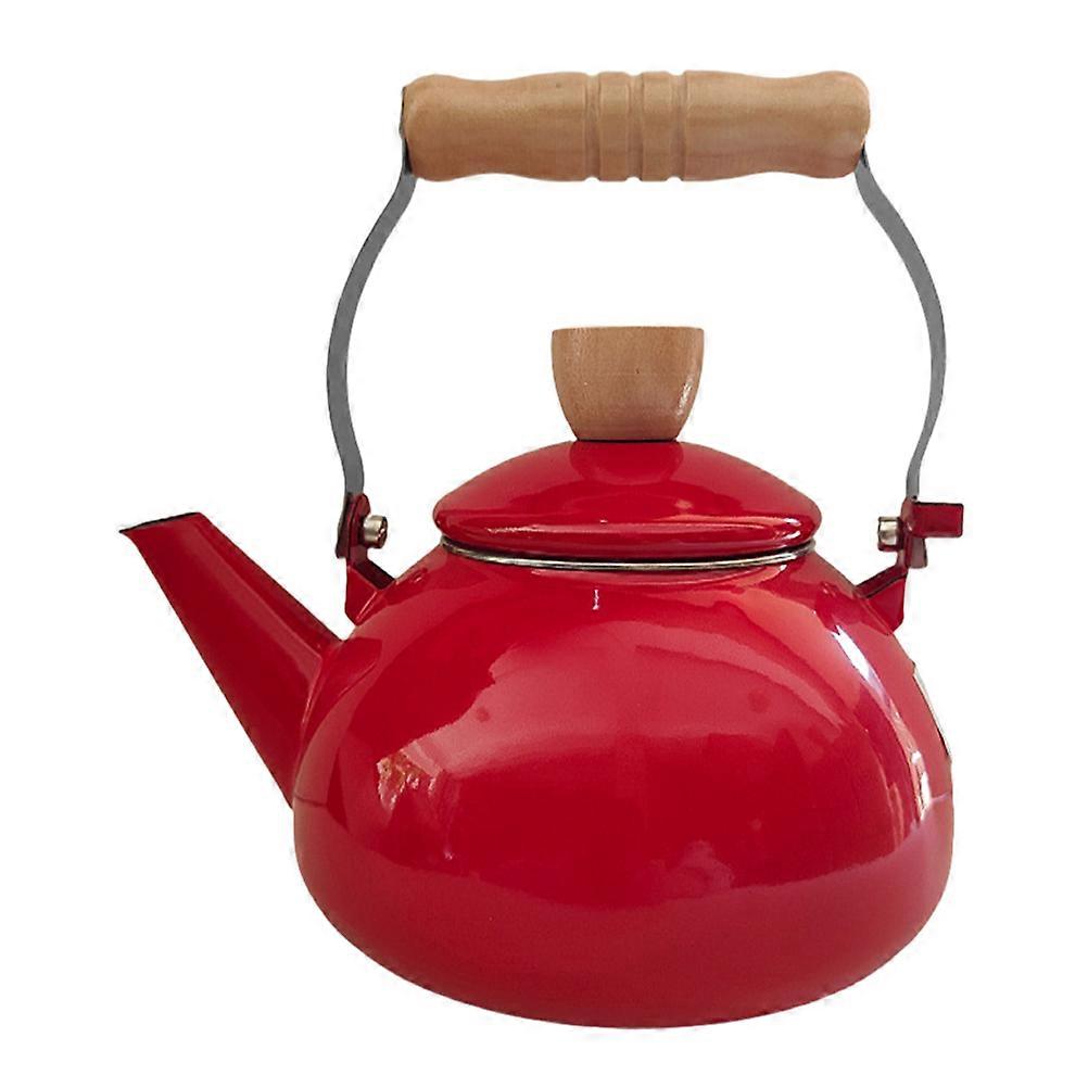 Enamel Water Kettle with Handle Water Boiling Kettle Stovetop Tea Kettle Coffee Pot