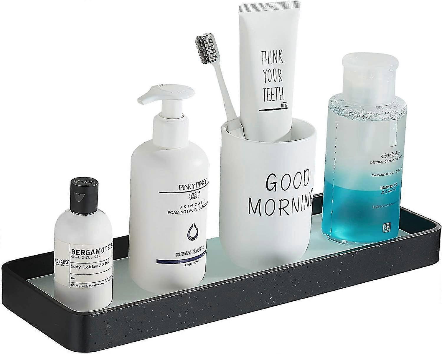 black shower shelf, storage box
