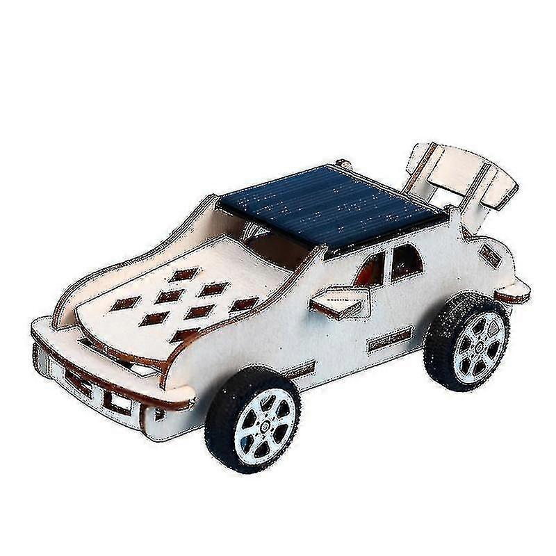 small invention assembled solar car creative model without battery kids toy