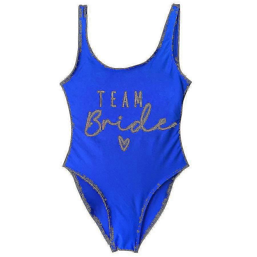 Maillot De Bain Une Pièce Team Bride - Pour Enterrement De Vie De Jeune Fille, Polyester, Coupe Flatteuse, Tailles S à 3XL