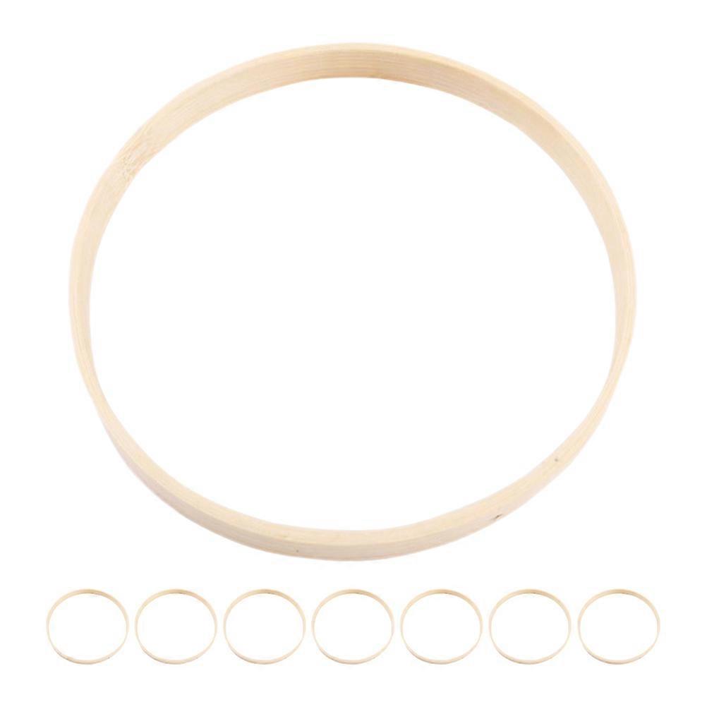 8Pcs Wreath Bamboo Hoops Macrame Hoops Dream Catcher Bamboo Rings Dreamcatcher Crafts Frames