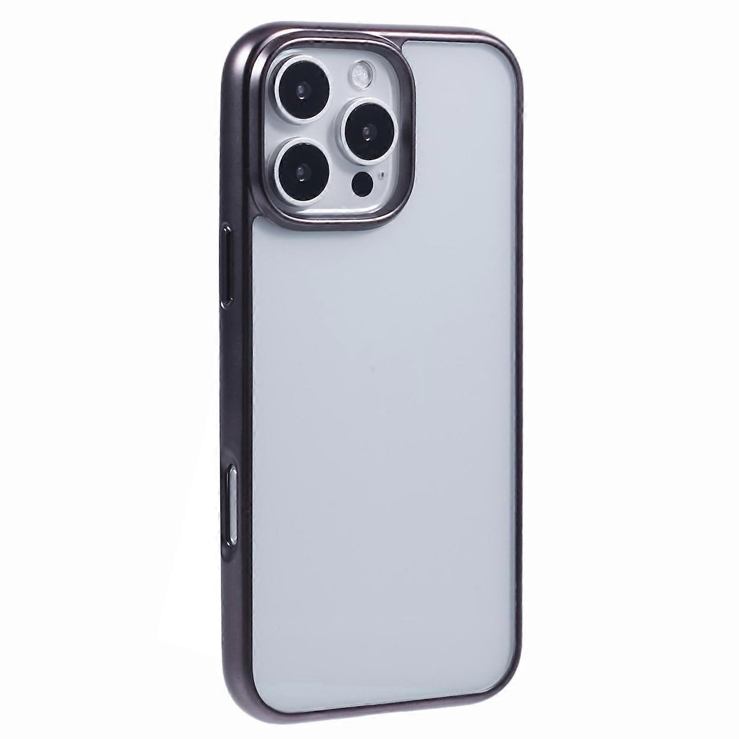 KIGC Ice Silk Series For iPhone 16 Pro Case TPU+PC Electroplating Phone Cover - Grey
