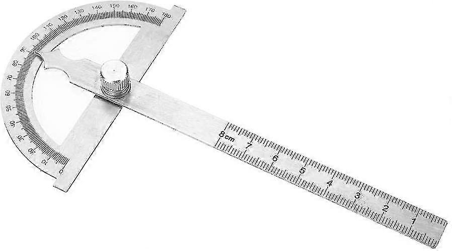 Stainless Steel Angle Protractor, Digital Inclinometer Angle Finder Angle Gauge Ruler 0-180 Degree 15cm(80*120mm)