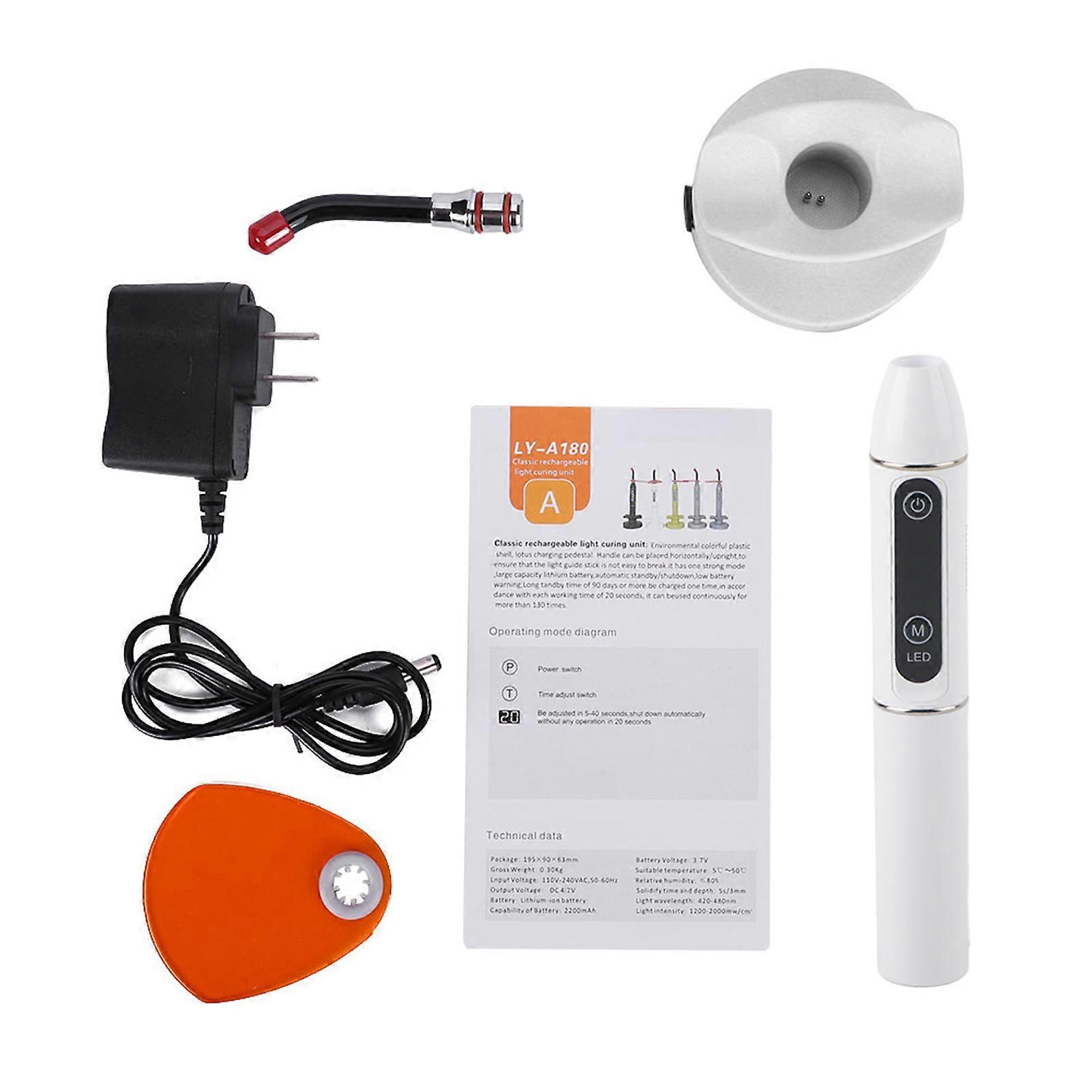 Wireless Cordless LED Dental Curing Machine Light Lamp White US Plug 110V-240V