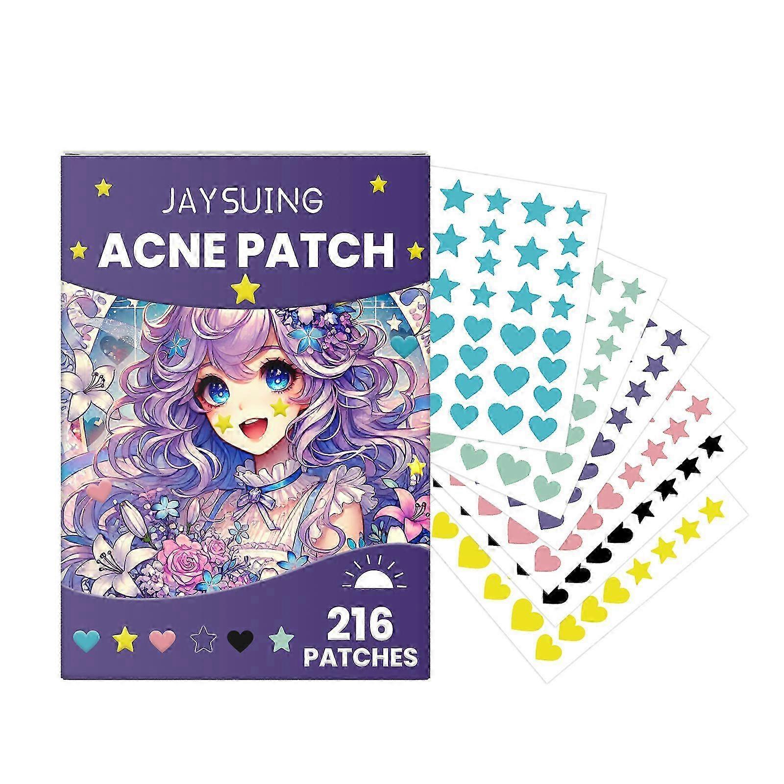 Star Shape Pimple Patches Colorful Hydrocolloid Pimple Healing Sticker Cute Strong Absorption Zit Patches Face Care