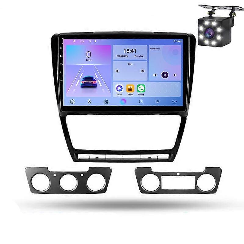 シュコダオクタビア2 A5 2008-2013車のマルチメディアラジオAndroidナビゲーションGPSステレオCarplay