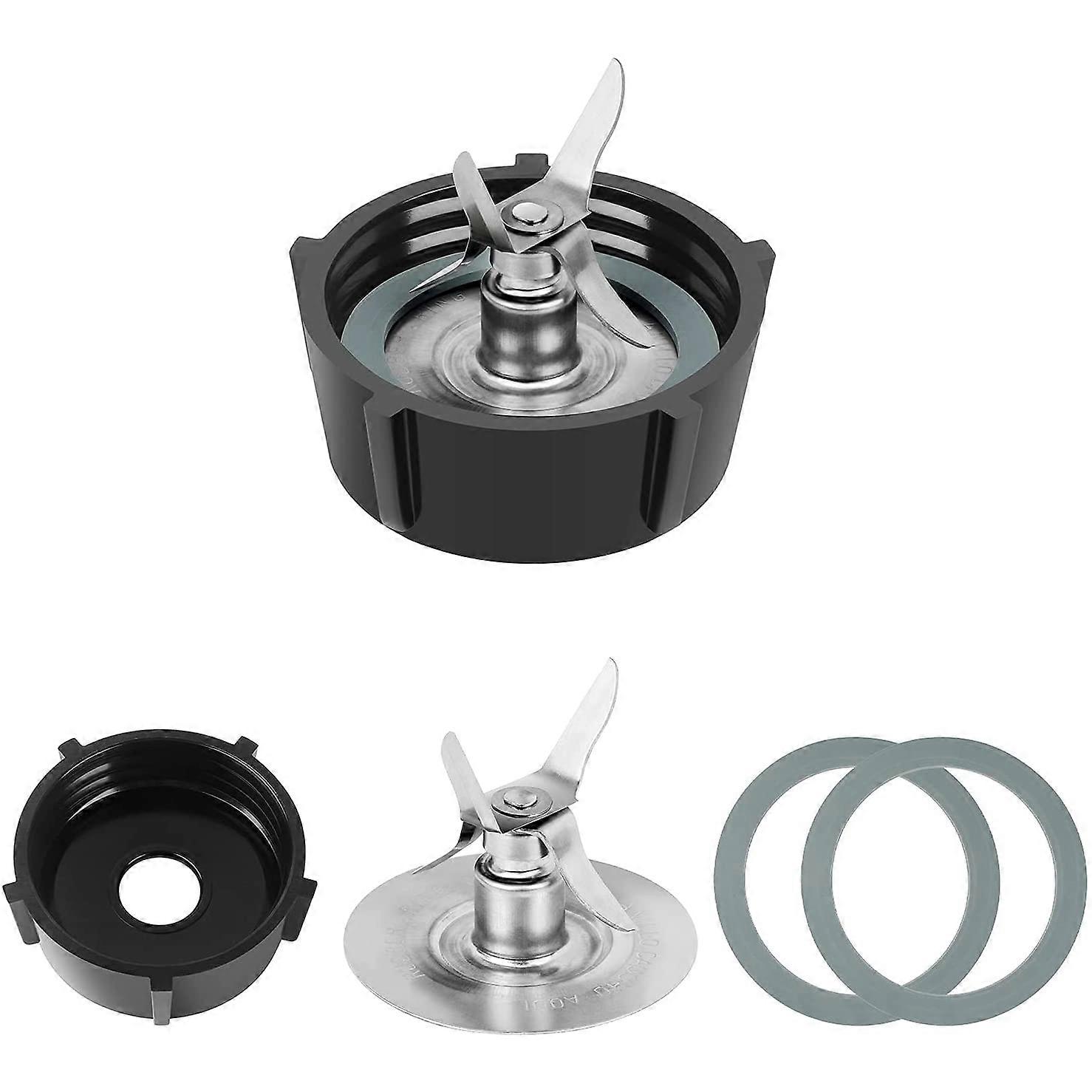 For Osterizer Blender Blades with Blender Jar Bottom & 4 Blade 4961 & 2 Pcs O Ring Rubber Seal Gask