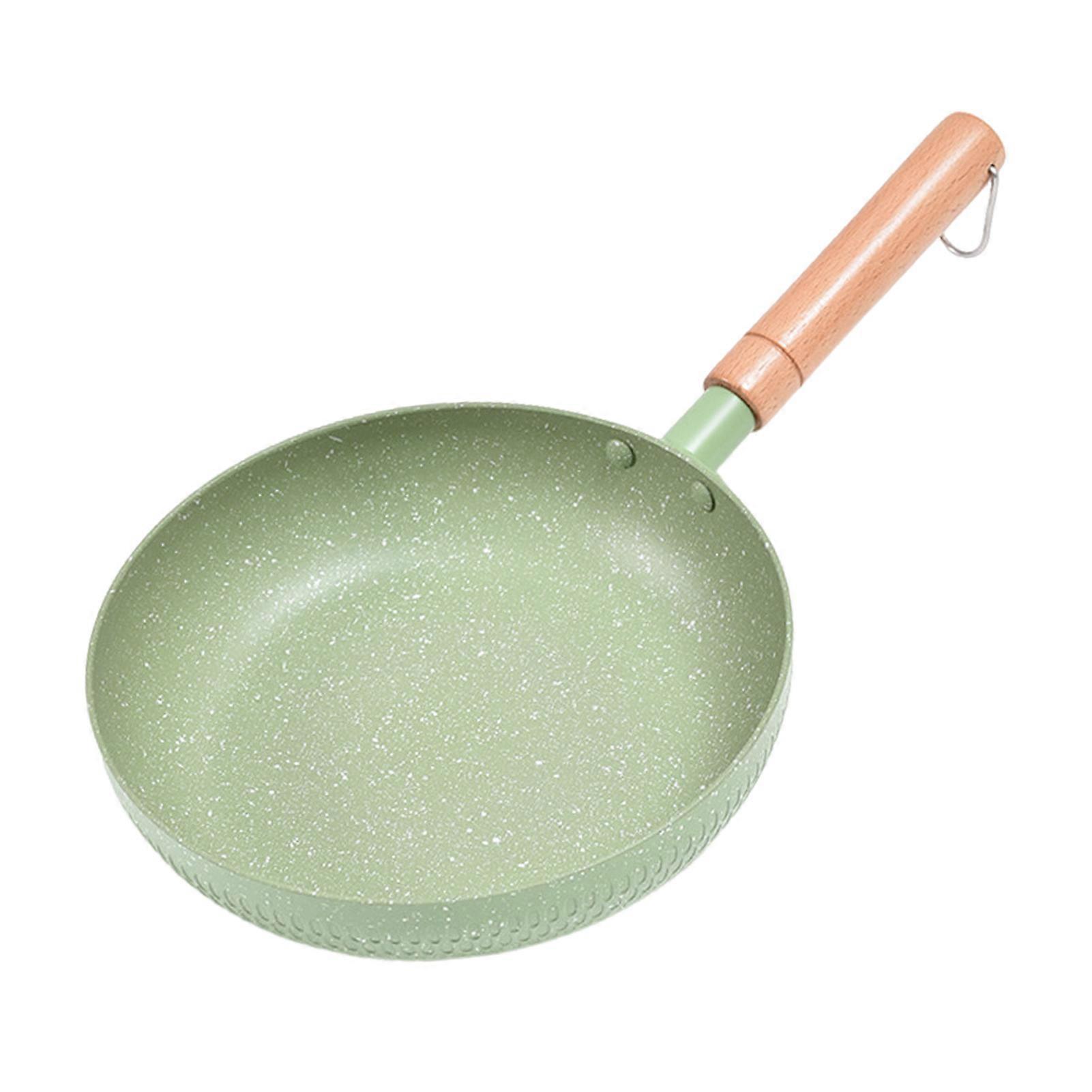 Nonstick Frying Pan Snowflake Pattern Saute Skillet with Medical Stone Coating Heat Resistant Handle Kitchen Cookware Accessories for Gas Electric Ind