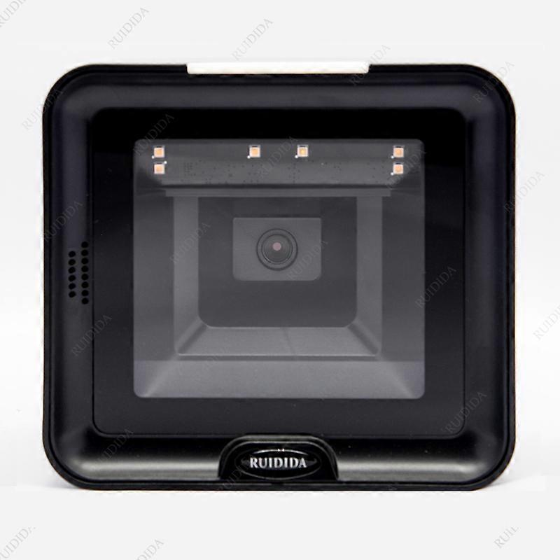 Lecteur de codes-barres de bureau USB 1D 2D Omnidirectionnel Plate-forme filaire mains libres Lecture automatique Lecteur de codes-barres 2d Barras