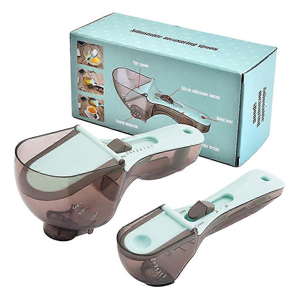 Cithway Adjustable Battery-Free Baking Measuring Spoon, Plastic Magnetic Spoon