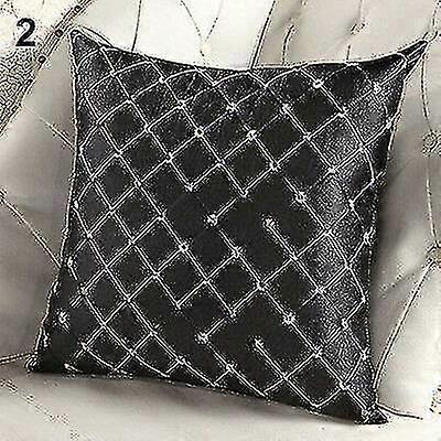 Sofa Decor Lattice Plaids Throw Pillow Case Square Waist