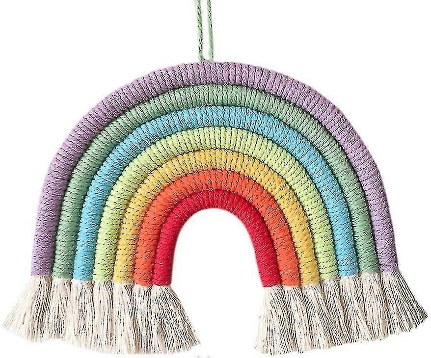 Rainbow Wall Hanging Hand Woven Rainbow 5#