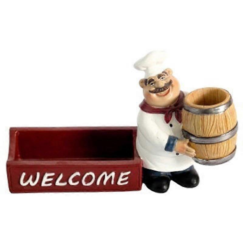 Chef Statue Toothpick Holders - Chef Business Card