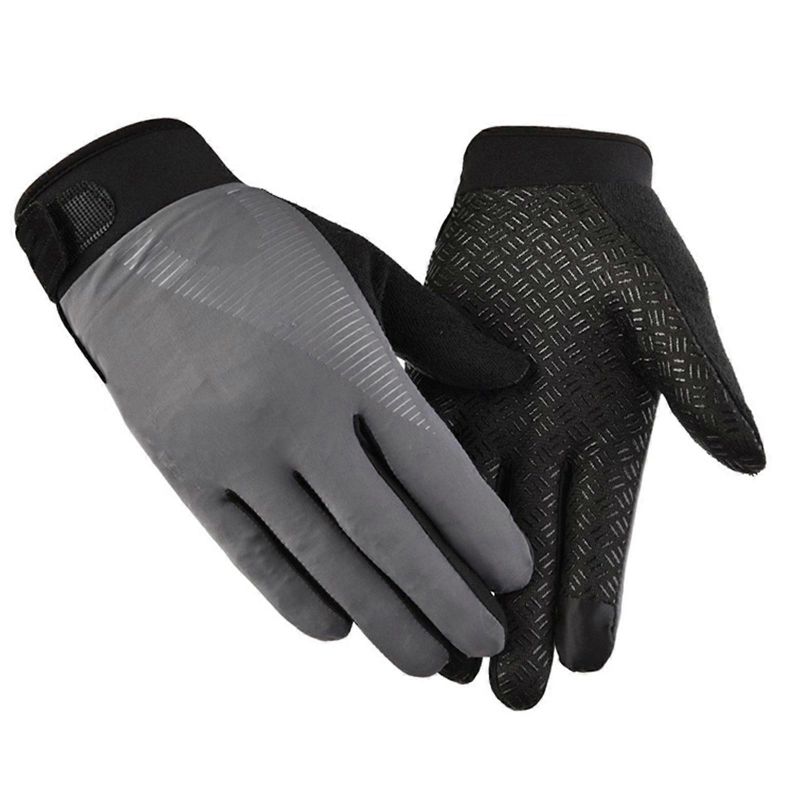 Kaesi 1 Paire De Gants De Soie De Glace Plein Doigt Respirant Unisexe Sports De Plein Air Écran Tactile Escalade Fitness Gants De Cyclisme pour Exercice D’haltérophilie
