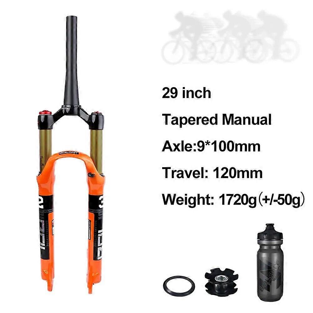 Redkid Bolany VTT fourche 29 Fourche De Vélo Alliage De Magnésium Suspension Pneumatique 26 27.5 29