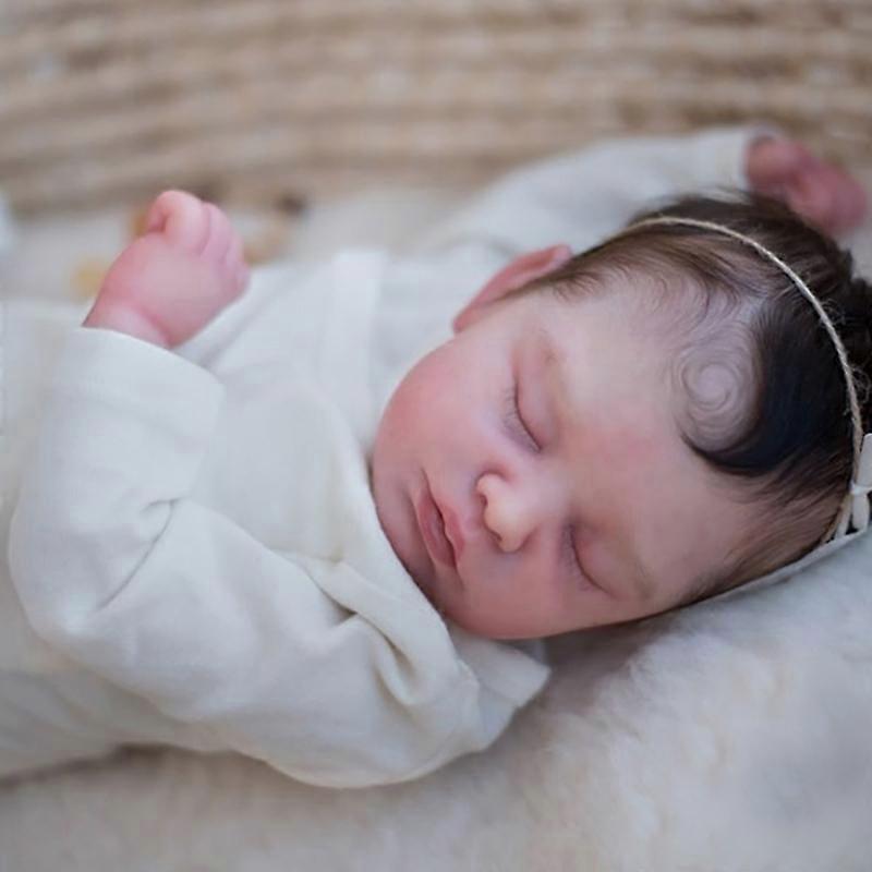 Kit de boneca renascida de 20 polegadas Bebê dormindo Sara Kit de boneca de vinil realista Peças de boneca em branco inacabadas Brinquedos DIY