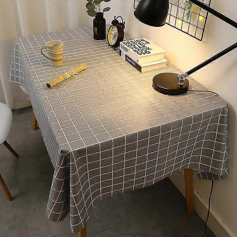 100%防水オイルプルーフ汚れ耐性テーブルカバー、ピクニックキャンプやダイニングパーティー用のPVCテーブルクロス