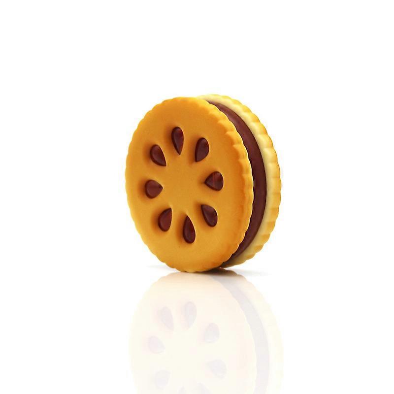 Biscuit Smoke Grinder Two-layer Creative Modeling Manual Metal Grinder (1 pc, orange)
