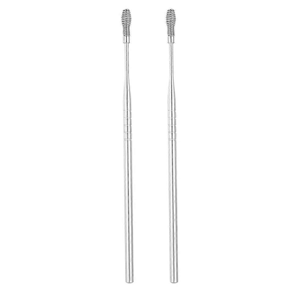 6Pcs Stainless Steel Ear Pick Curette Ear Wax Remover Spiral Spring Earpick Ear Cleaner Durable and Useful