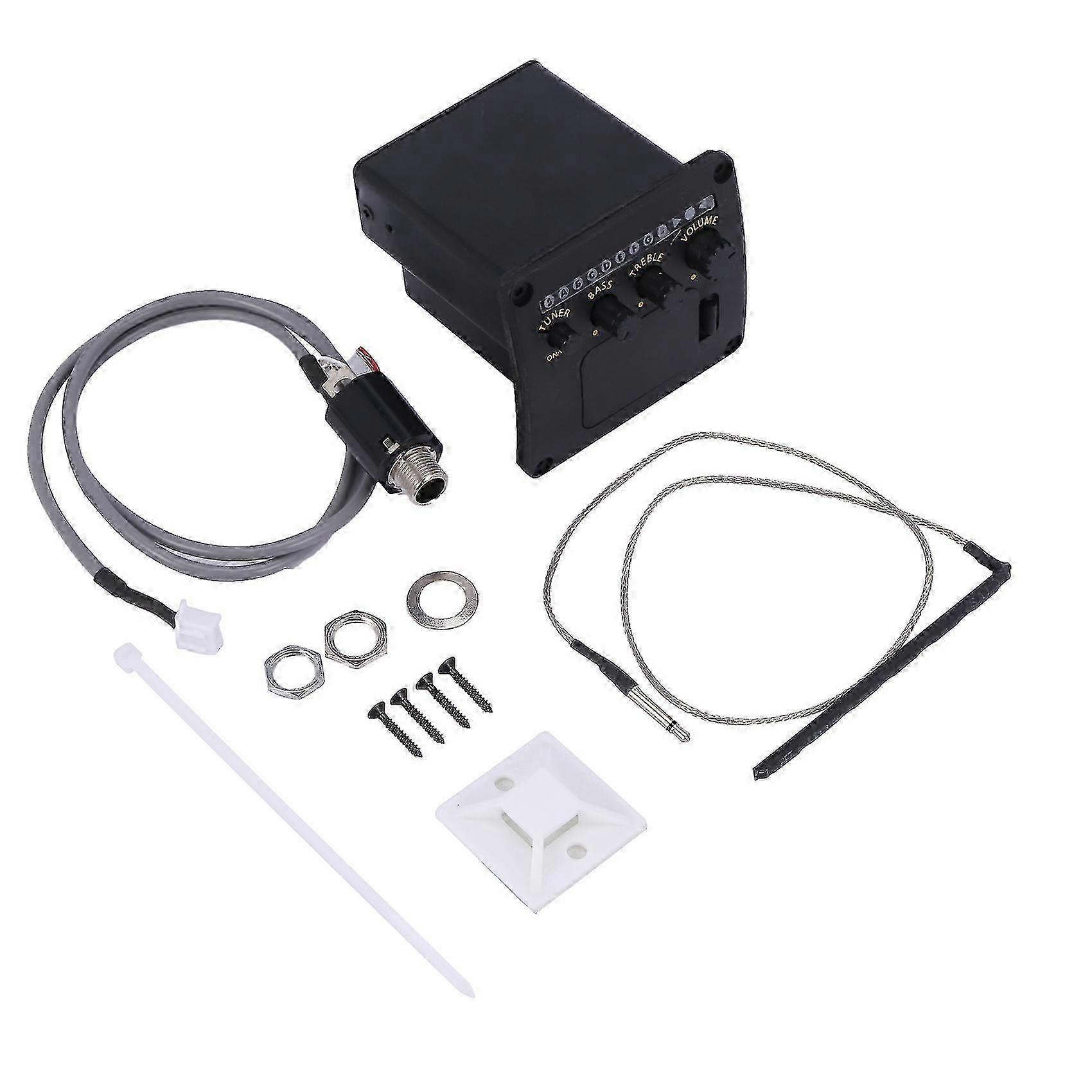 2-bands pickup Eq Aeq-2T equalizer akustisk gitarr bricka skruvar set för gitarr