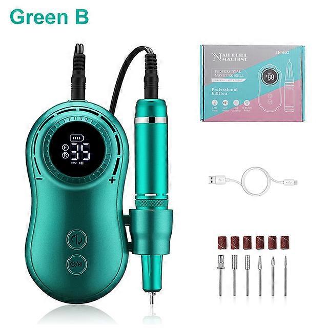Professional Electric Nail Drill Machine With LCD Display Manicure Polishing Shape Tool 35000RPM Nail Drill for Acrylic