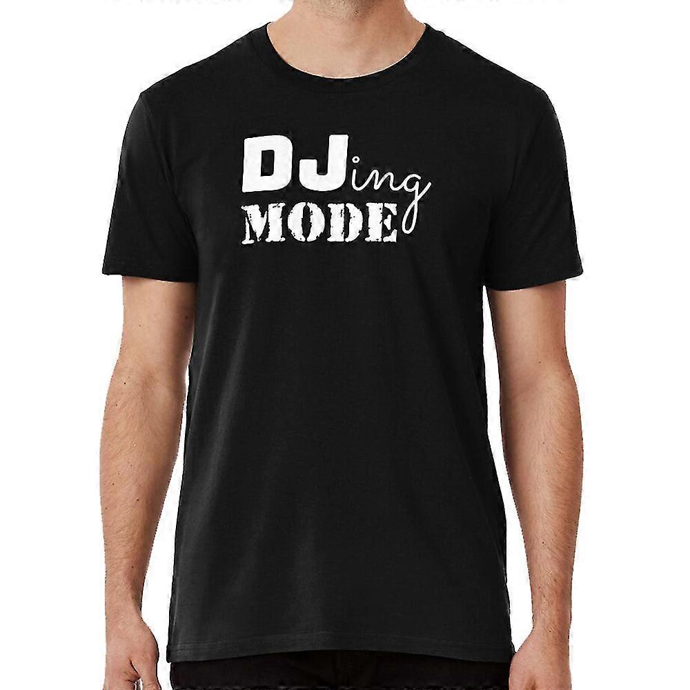 Djing-modus T-skjorte med rund hals