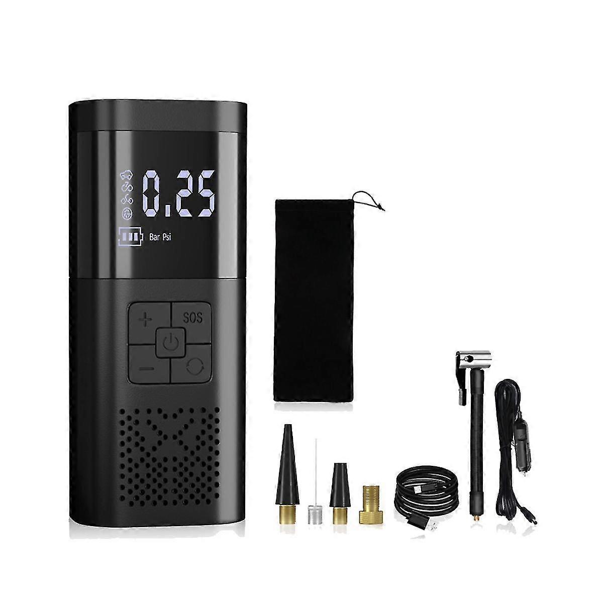 Wireless Dual-use Three-section Mini Tyre Inflator Tyre Pump Wireless Inflator Car Accessories For