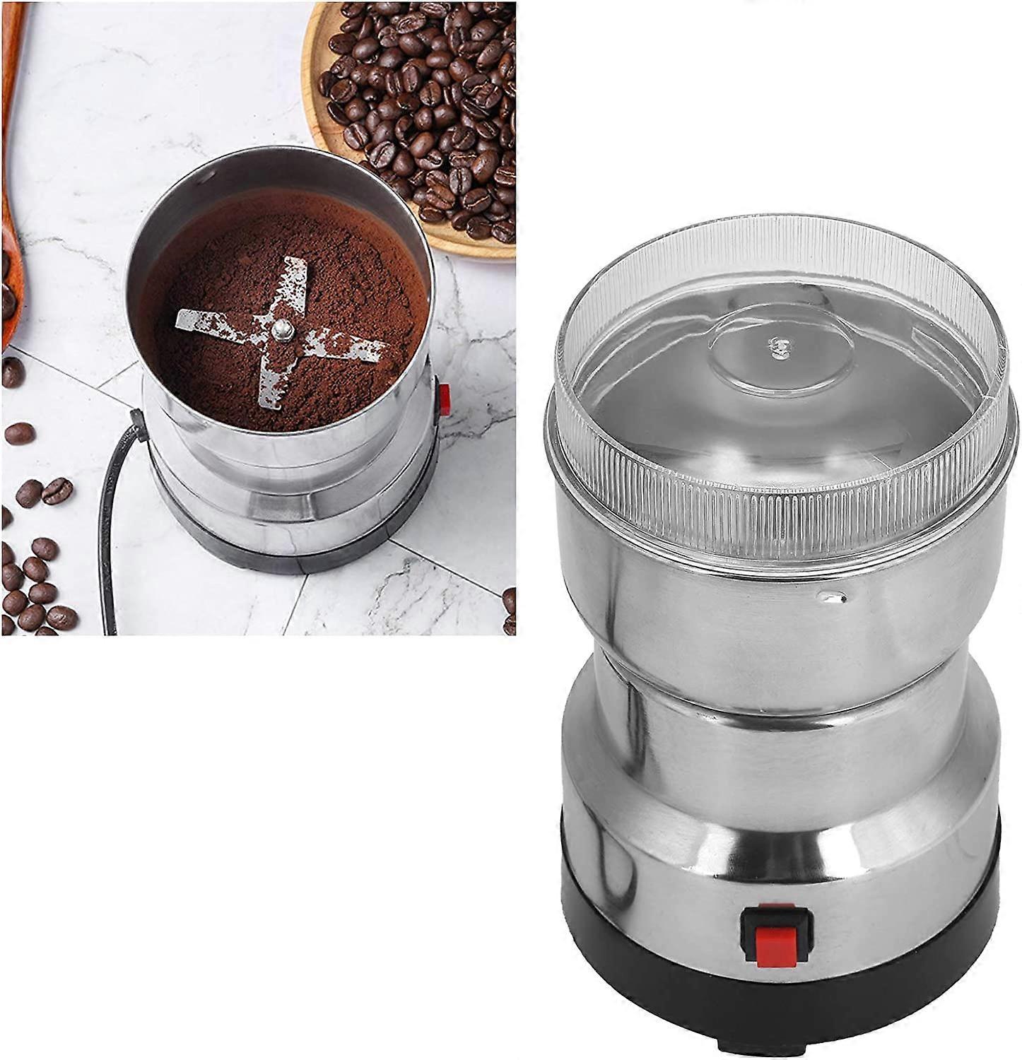 Electric Grain Mill Grinding Machine with Transparent Cover for Cereals Nuts Beans Spices Grains for Coarse or Fine Powder