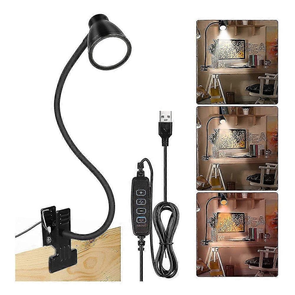Reading Lamp Book Usb Table Lamp Led 360 Color Temperature Brightness Eye Protection Desk Lamp For Kids Bed Night Reading Travel Bedroom