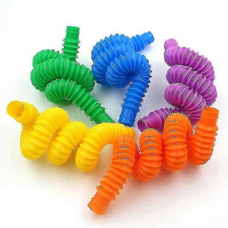 15 Pcs Color Stretchable Plastic Pipe