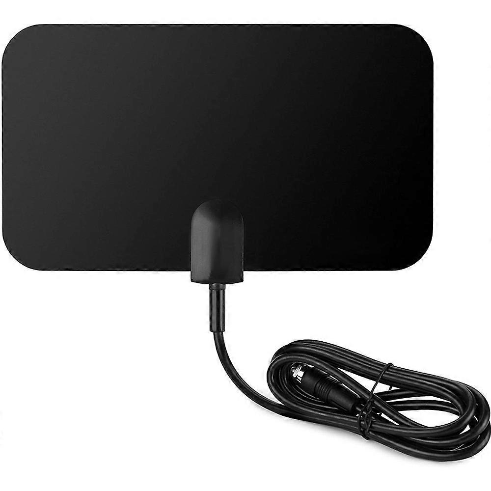 Ενισχυτής HDTV Ψηφιακή κεραία τηλεόρασης, Super επίπεδη εσωτερική κεραία με δέκτη για υποστήριξη DVB-T / DVB-T2, 4K και 1080 HD, κανάλια VHF / UHF