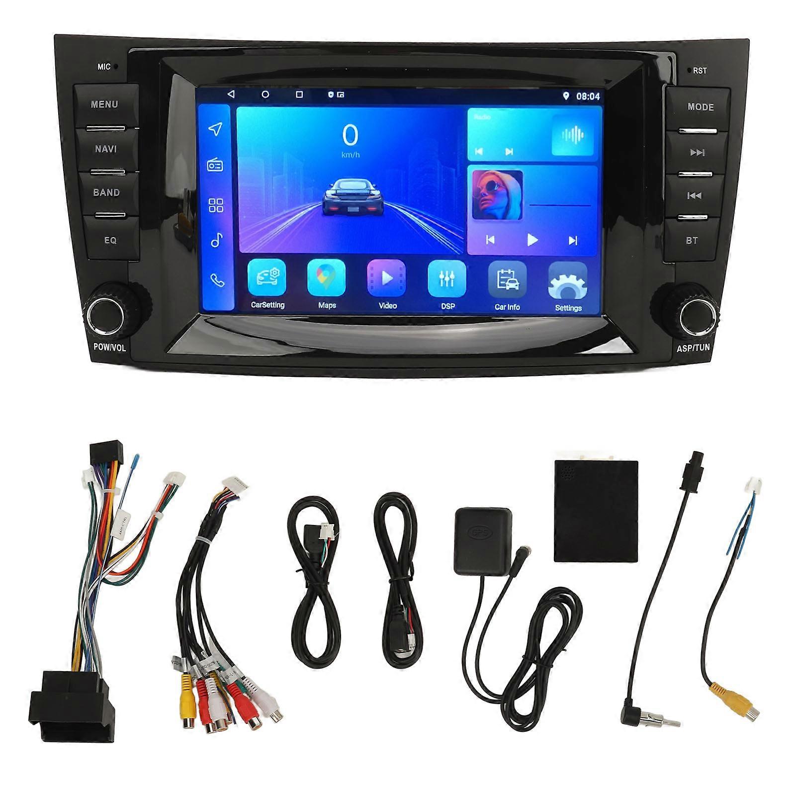 Car GPS Navigation 7 Inch Touch Screen for Android 13 Replacement for Benz EClass GClass CLKClass CLSClass