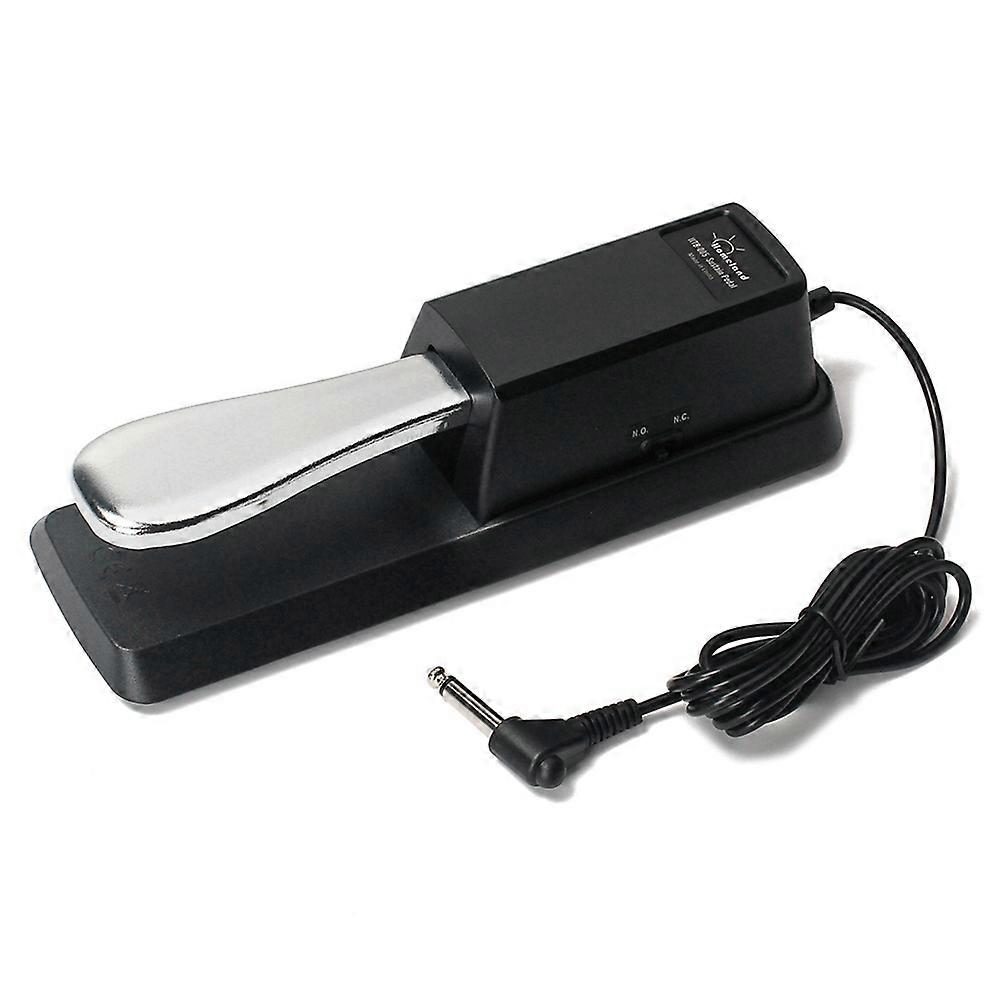 High Quality Piano Keyboard Sustain Pedal with Antislip Rubber Bottom for MIDI Keyboard, with 1/4inch Input Plugs