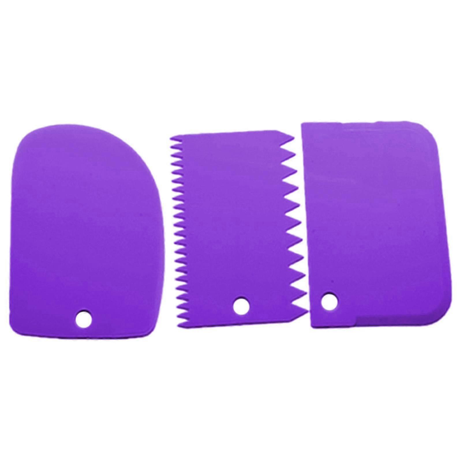 Cake Scraper Set Multifunctional Flexible Dough Scraper Cake Icing Smoother Tool For Baking