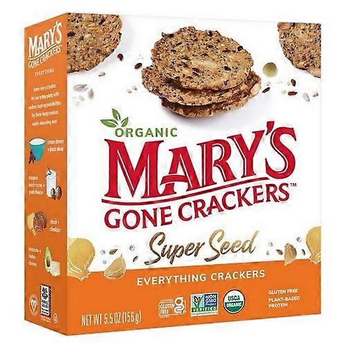 Mary's Gone Crackers Super Seed Crackers Everything ,5.5 Oz(Case Of 6)