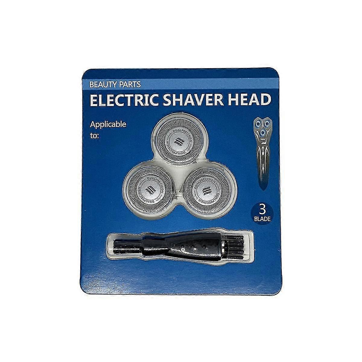 3 stk. HQ8-bladutskiftningshode for elektrisk PT730 PT735 PT860 PT870 AT750 AT751 AT890 AT891 HQ7120