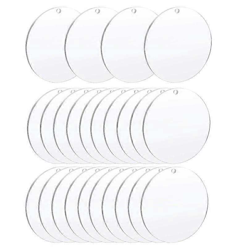Clear Circle Acrylic Sheet 4 Inch Acrylic Disc Transparent Round Disks for DIY