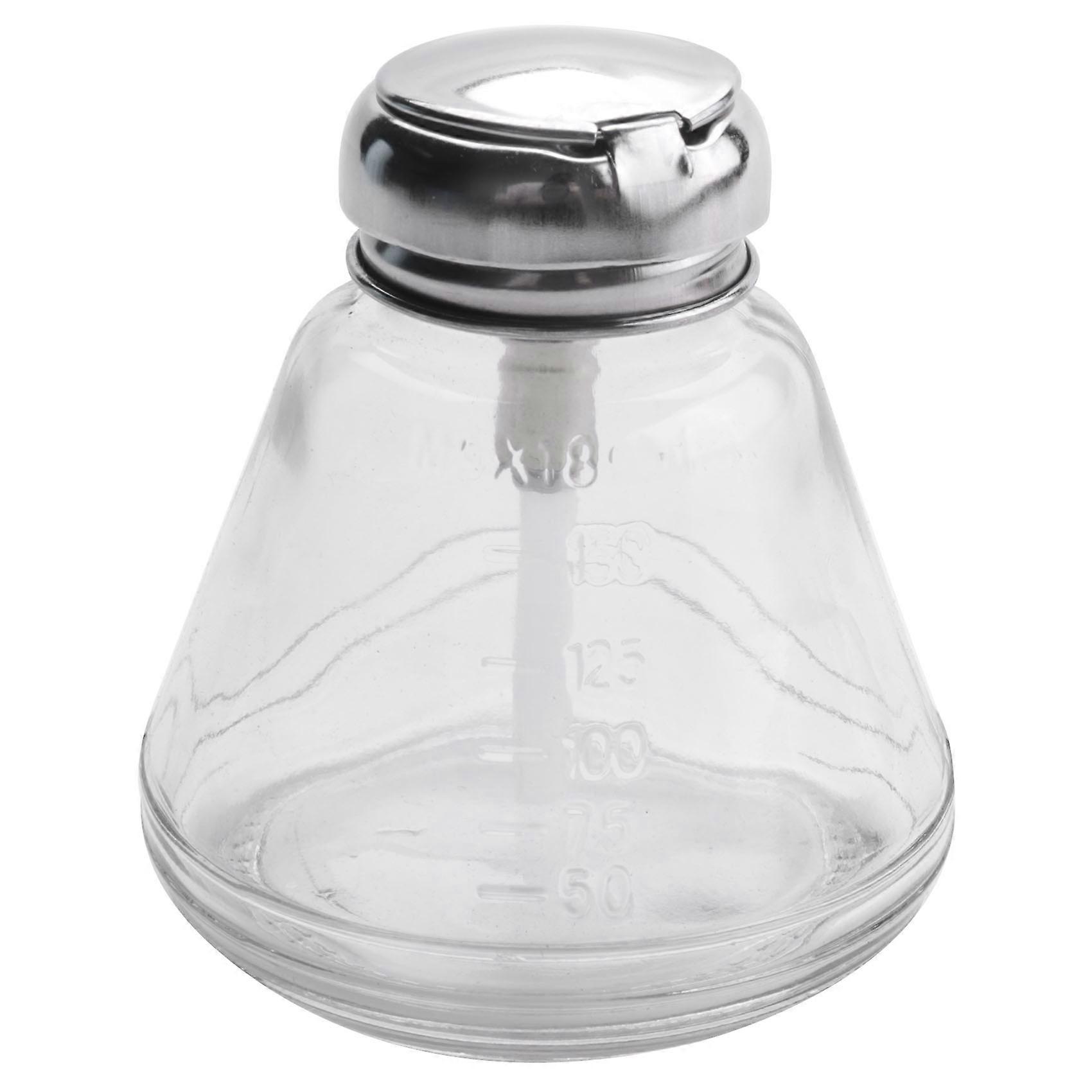 Empty Nail Polish Pump Dispenser Glass Push Down Press Bottle