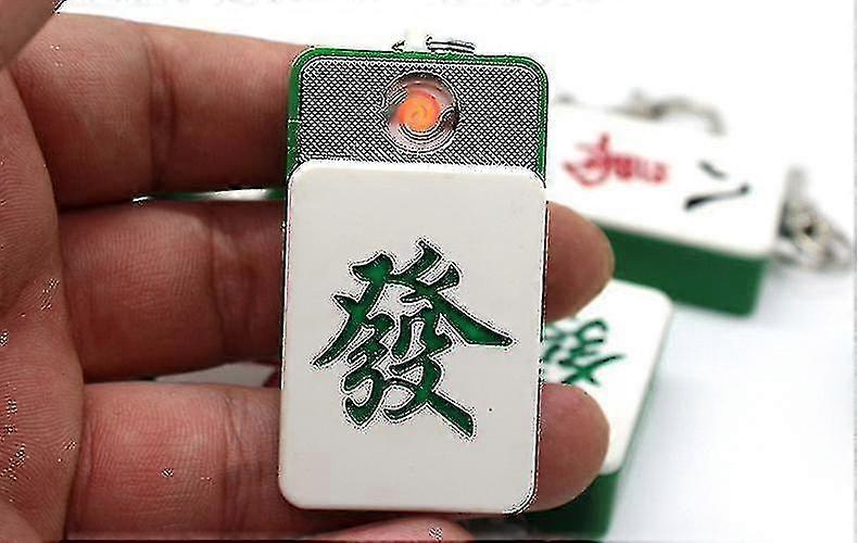 Rechargeable Lighter, Simulated Mahjong Abs Shape Electronic Cigarette Lighter, Usb Rechargeable Lighter, Key Chain Lighter