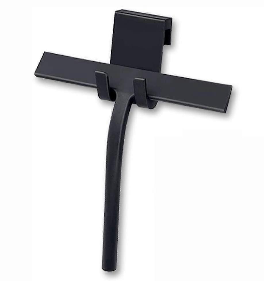 Silicone window squeegee with stainless steel core for cleaning mirror