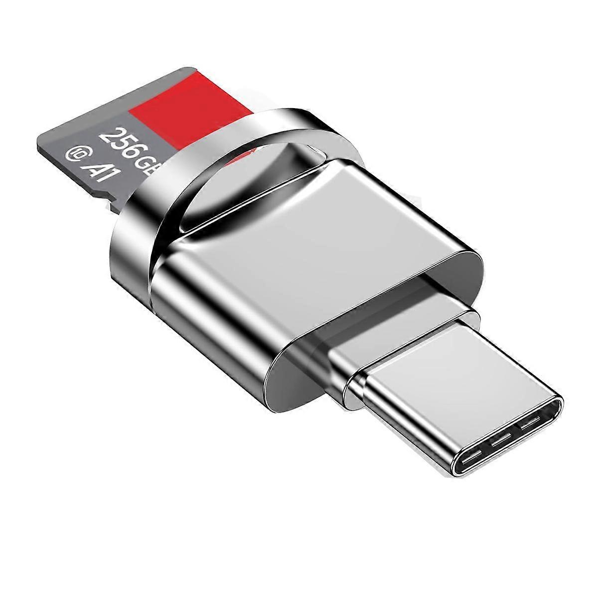 Micro-SD Card Reader Adapter, USB Type C to Micro-SD/TF Card Reader Micro-SD Card Adapter for Type-C,B
