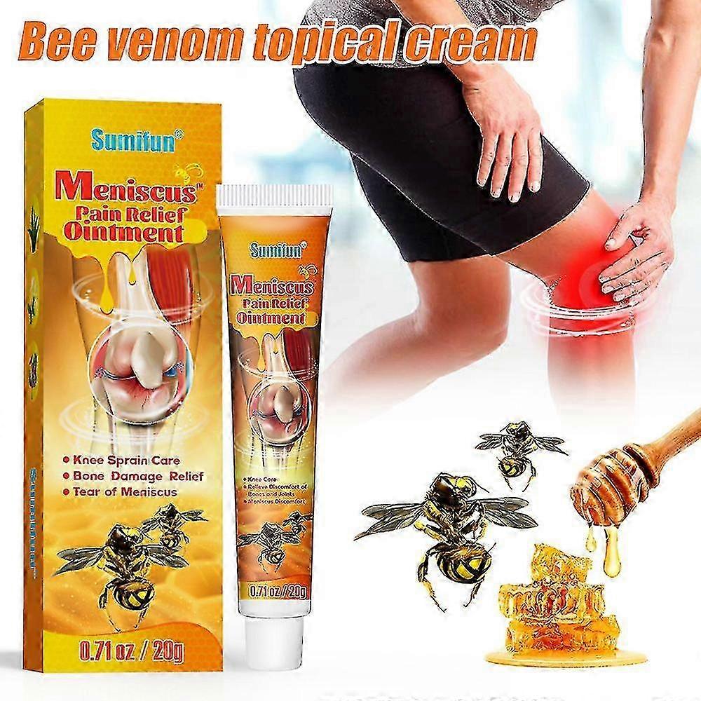 1/2pcs φυσική κρέμα ανακούφισης πόνου γονάτων αρθρίτιδας δηλητηρίου μελισσών αναλγητική αλοιφή σώματος κοινή κρέμα ανακούφισης πόνου γόνατος οπίσθιου λαιμού