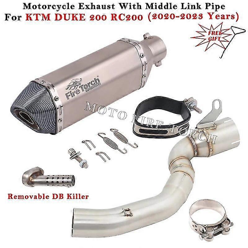 Exquisite exhaust pipeFor Honda CB300R CBR300 CB300F CBR250R CB250R 2018 - 2022 Motorcycle Exhaust Escape Modified Muffer Middle Link Pipe DB Killer