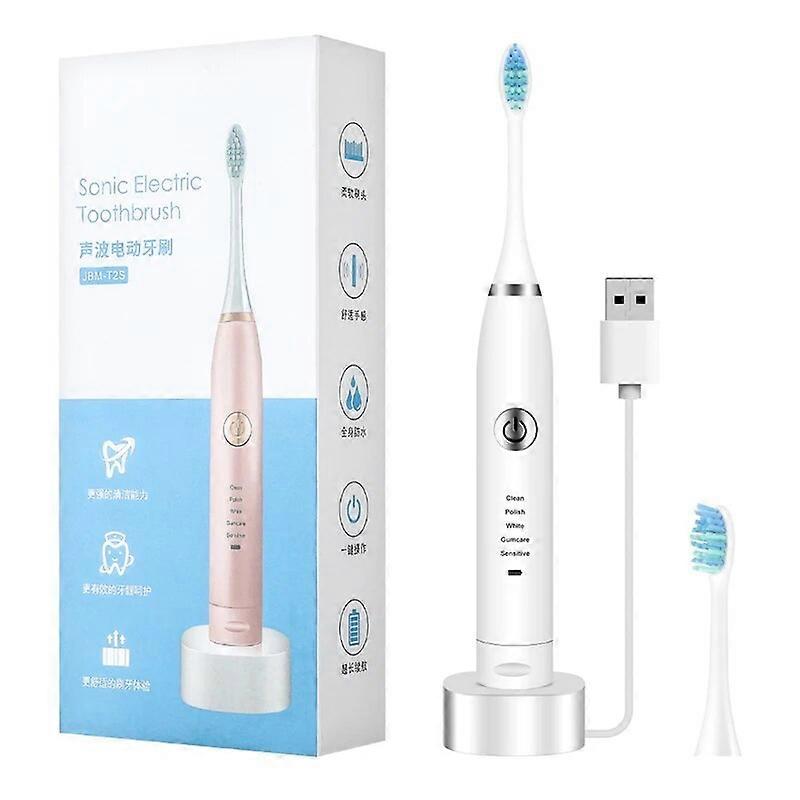 Ultrasonic Electric Toothbrush Automatic Smart children Teeth whitener Toothbrush USB Wireless Charge Base Waterproof brush head